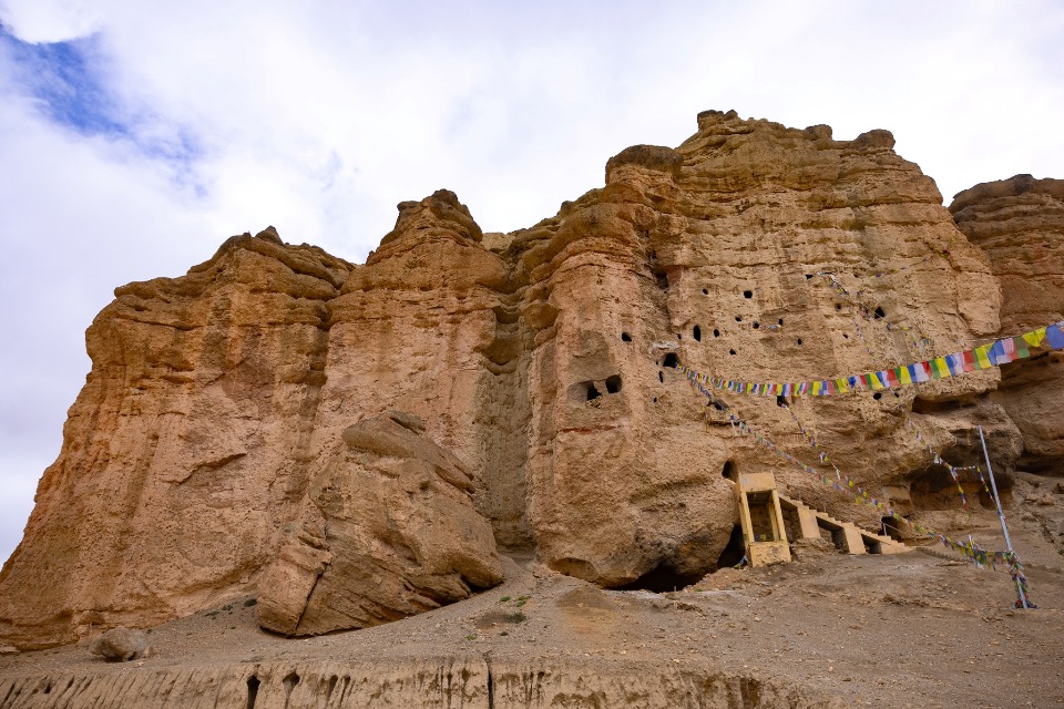 Cave architecture of Muktinath valley of Mustang